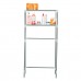 2  Tier Bathroom Storage Shelf Above Washing Machine Toilet Floor  standing Rack