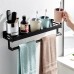 Wall Storage Rack Towel Organizer Punch Free Kitchen Bathroom 30 40 50 60CM