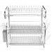 3 Tiers Kitchen Storage Rack Dish Drying Drain Shelf Cup Bowl Chopsticks Storage Tray Holder Organizer