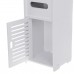 ZHIYA Bathroom Storage Rack Floor Cabinet Toilet Bath Organizer Drawer Shelf  White