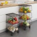 Mobile shelf Trolley Rack Narrow Space Shelving Rolling Pantry Shelves for Kitchen Holder Storage Organizer Shelf