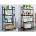 4 Tier Iron Kitchen Organizer Shelf Bathroom Bedroom Rack With Adjustable Foot Pad