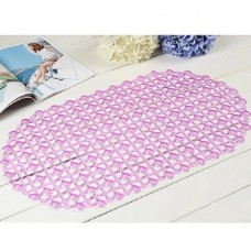 7 PCS Waterdrop Bathroom Mat with Suction Cup Massage Foot Mat Bathtub Anti  slip Mat  Transparent Purple