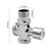 Stool Flush Valve Urinal Delay Valve Hand Press Flush Valve  Style  1 Inch Alloy Small