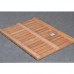 Golden Pear Wood Solid Wood Non  slip Floor Mat Shower Room Mat No Paint Anti  corrosion Wood Floor  Size  40X60CM