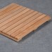 Golden Pear Wood Solid Wood Non  slip Floor Mat Shower Room Mat No Paint Anti  corrosion Wood Floor  Size  50X50CM