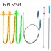 Kitchen Pipe Dredge Hook Sewer Toilet Anti  Blocking Sink Dredge Kit  Style  6 PCS Set  3