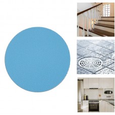 6 PCS   Pack 10cm Bathroom Steps Round PEVA Non  Slip Stickers  Blue