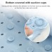 Bathroom Anti  slip Round Mat Suction Cup Massage Foot Pad  Blue