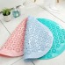 Bathroom Anti  slip Round Mat Suction Cup Massage Foot Pad  Pink