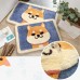 Cartoon Flocking Carpet Home Bathroom Non  slip Absorbent Pad  Size  50 80 cm  Akita