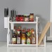 2  Tier Kitchen Bathroom Storage Rack Freestanding Shelf Save Space