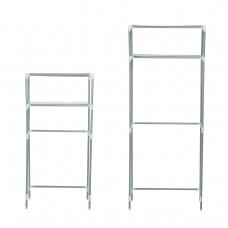 2  Tier Bathroom Storage Shelf Above Washing Machine Toilet Floor  standing Rack